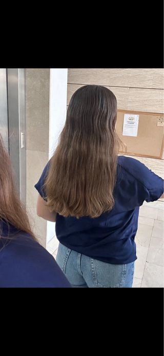 Camisa azul marino manga corta