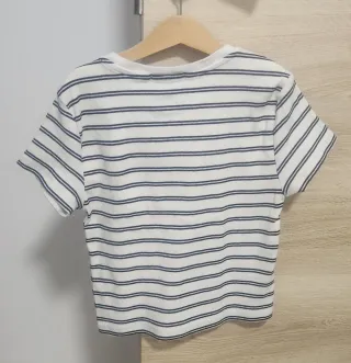 Camiseta Stradivarius Rayas Talla S