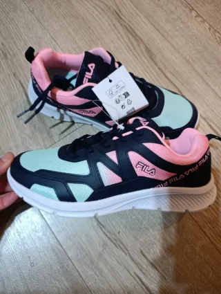 Zapatillas Fila Talla 40 Rosa y Turquesa