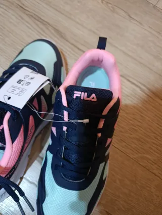 Zapatillas Fila Talla 40 Rosa y Turquesa