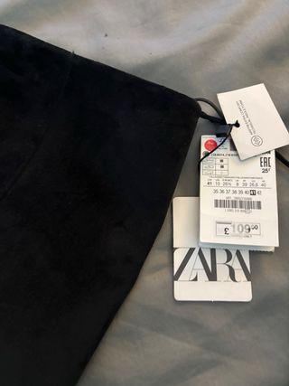 Botas altas ante negro Talla 41