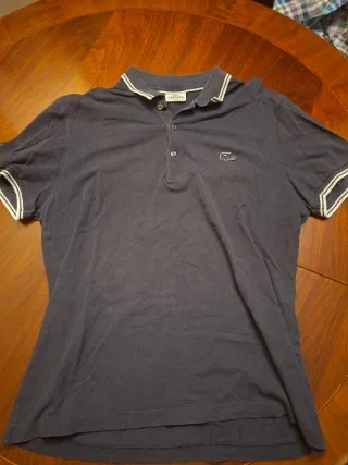 Polo Lacoste Slim Fit Azul Talla L