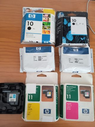 Lote Cabezal HP 11 + Tinta HP 10