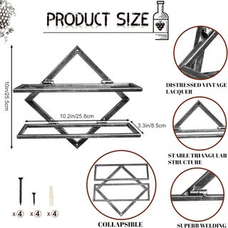 Portabottiglie da vino con decorazione vintage