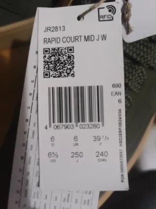 Adidas Tenis tipo basketball verde oliva