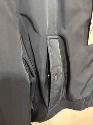 Chaqueta Bomber Azul Zara