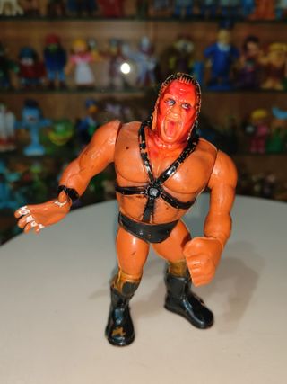 2 figuras bootleg wwf pressing catch años 80