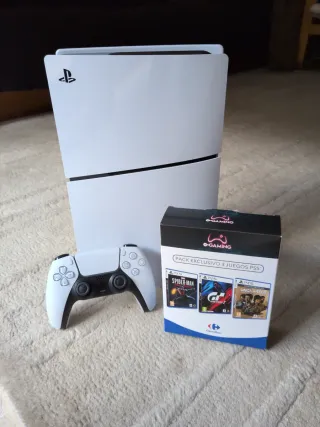 Consola PS5 + Mando + 3 Juegos