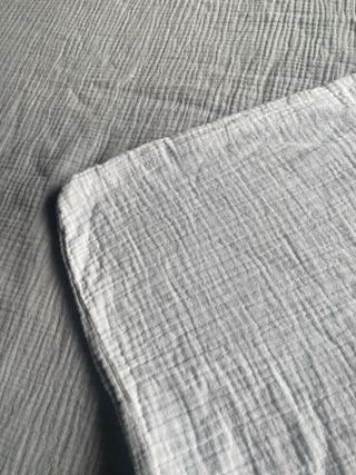 Funda nórdica gris texturizada