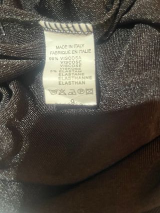 Top fiesta escotado manga larga negro