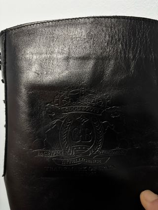 Botas altas de cuero mujer