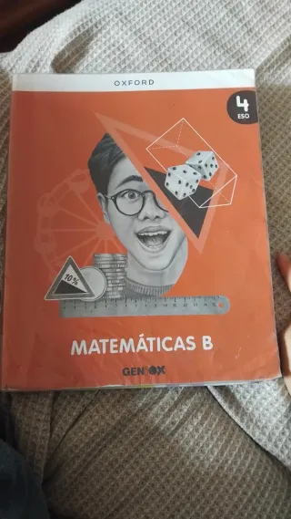 Libro Biología y Geología, Matemáticas e Ingles 4º