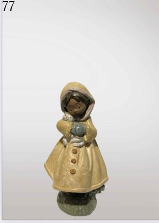 Figura Lladró Niña con Gato