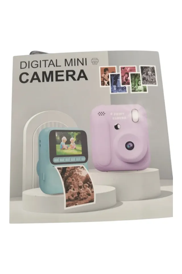 Fotocamera istantanea rosa