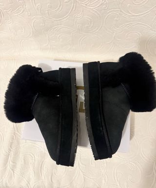 Botas de pelo negras talla 38