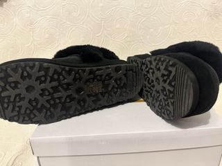 Botas de pelo negras talla 38