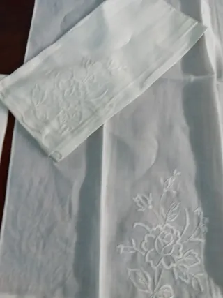 12 Asciugamani Battista Ricamati a Mano cm 56x36