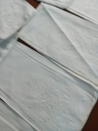 12 Asciugamani Battista Ricamati a Mano cm 56x36