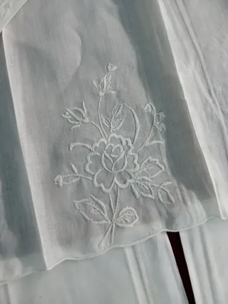 12 Asciugamani Battista Ricamati a Mano cm 56x36