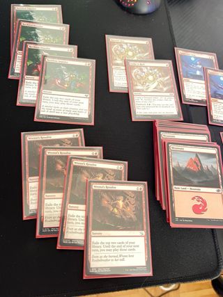 Mazo deck Ruby Storm de modern MTG