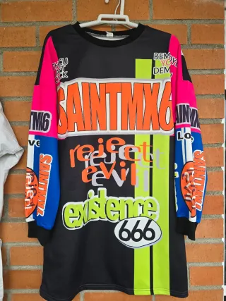Vestido Camiseta Graffiti Multicolor