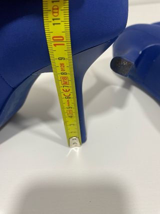 Botines azul marino tacón fino talla 40