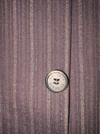 Americana Versace Rayas Marrón Blazer exclusivo.