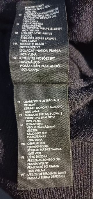 Abito in maglia COS 100% Lana Blu/Marrone Taglia