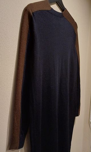 Abito in maglia COS 100% Lana Blu/Marrone Taglia