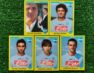 5 figurine calciatori Napoli 2009/10