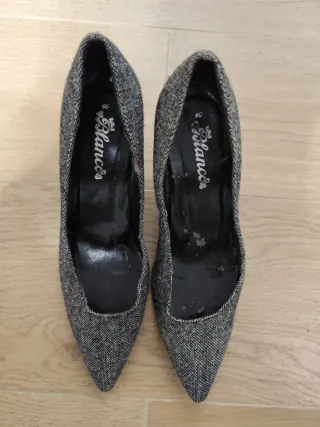 Zapatos de tacón grises talla 40