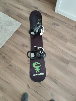 Tabla Snowboard + Fijaciones + funda