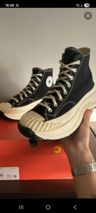 Converse Run Star Hike negras/beige