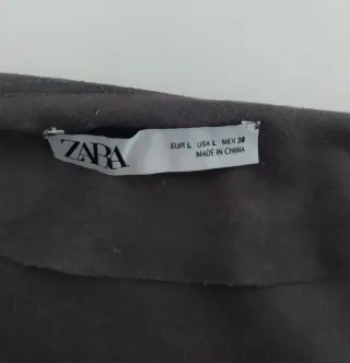 Cárdigan gris asimétrico antelina Zara T. L