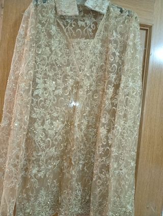 Camisa Gitana Bordada y con Abalorios