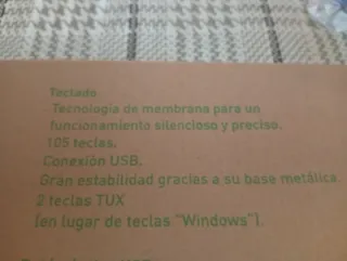 Teclado Vant Edición Linux Negro