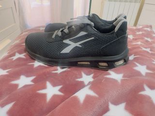 Zapatos de seguridad unisex negros y grises