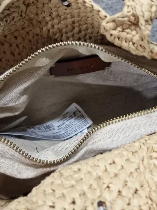 Bolso bandolera MANGO beige
