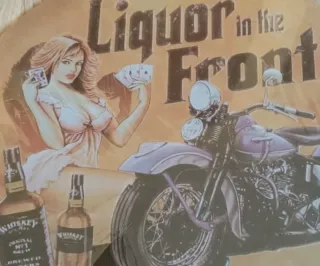 Cartel Motero di decorazione. Nuovo