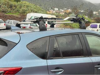 Barras originales Mazda CX5 y portabicicleta.