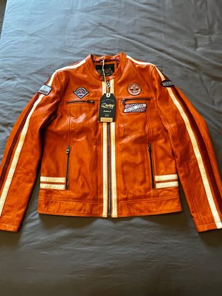 Chaqueta de piel Von Dutch Naranja