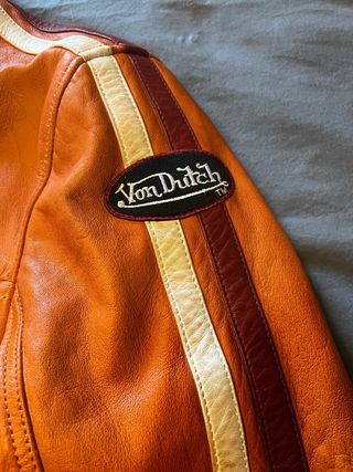 Chaqueta de piel Von Dutch Naranja