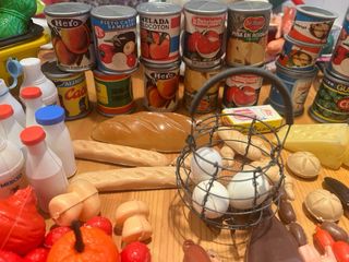 Set di giocattoli da supermercato anni '80