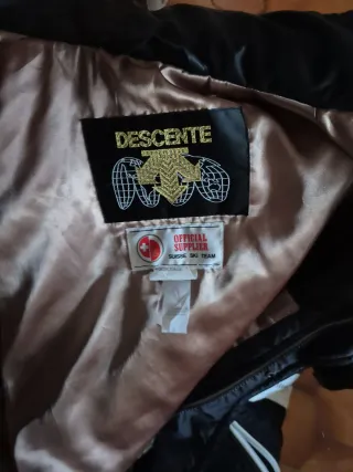 Abrigo Descente Negro y Blanco.ski,grande,5xl.