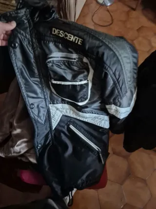 Abrigo Descente Negro y Blanco.ski,grande,5xl.