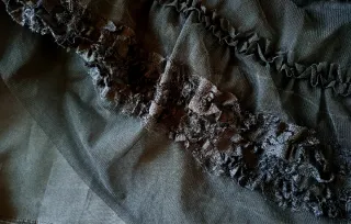 Falda larga de fiesta negra