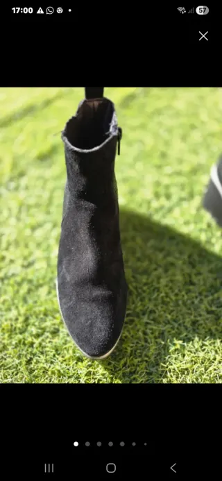 Botín de Piel Negro