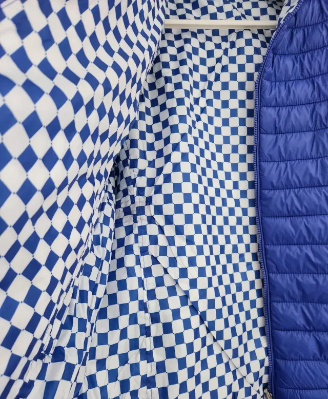 Giubbotto imbottito blu reversibile