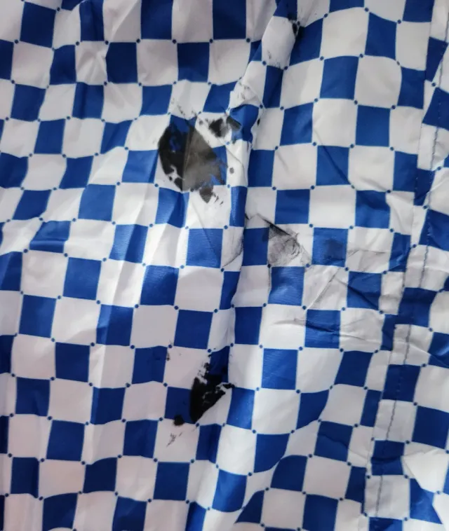 Giubbotto imbottito blu reversibile