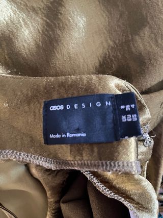 Vestido dorado y verde talla única